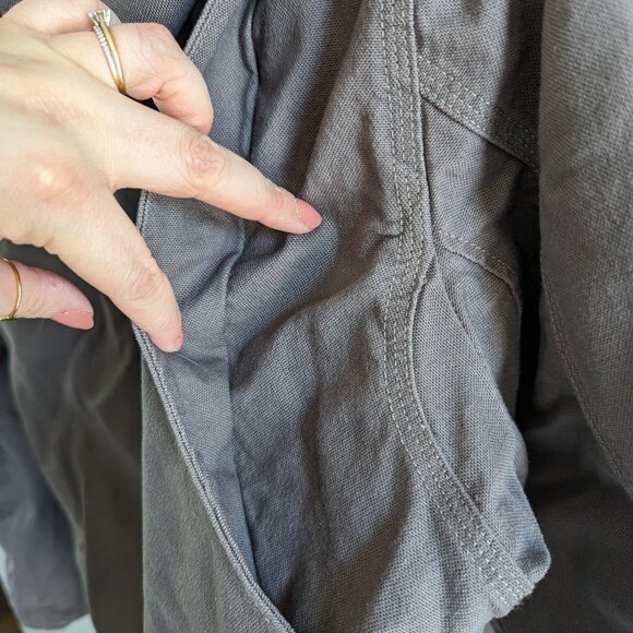 Carhartt Ladies Full Swing Loose Fit Washed Duck Sherpa Lined Jacket - L (12-14) - Picture 7 of 9